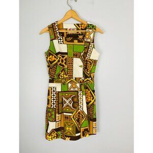 Vintage Malihini Hawaii Designer's Collection Mini Dress / Romper, Size S / XS